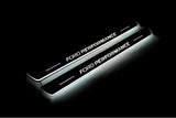 Ford Focus III 2011+ LED door sill plates stainless steel with Ford Perfomance logo