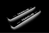 Peugeot Traveller Stainless Steel LED Door Sills – Traveller Logo