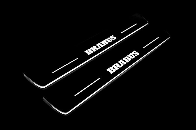 Mercedes-Benz E W213 2016+ Stainless Steel LED Door Sills – Brabus