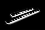 Hyundai Veloster I 2011+ door sill plates in stainless steel with Veloster logo