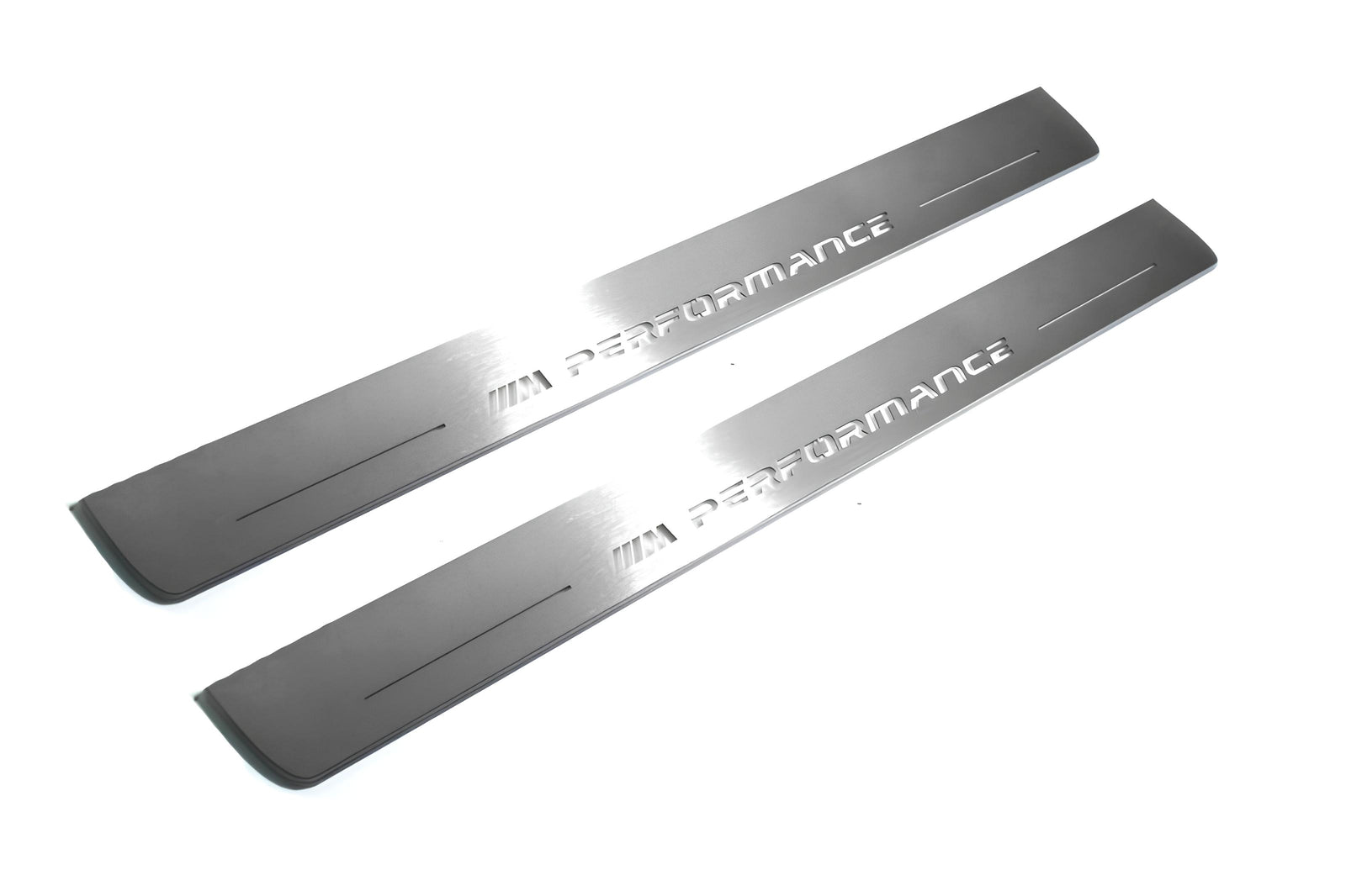 BMW 5 G60 2023+ stainless steel illuminated entry guards with M Performance logo