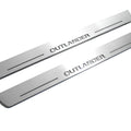 Illuminated LED Door Sill Tread Plates Mitsubishi Outlander II 2007-2012 With Outlander Logo Mitsubishi Led Door Sills opdesign