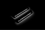 LED door sill plates for Range Rover IV 2012+ with Supercharged logo