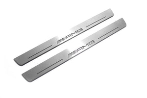 Mercedes-Benz S-Class W222 2013+ Stainless Steel LED Door Sills – AMG