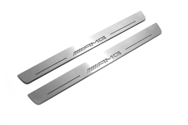 Mercedes-Benz S-Class W222 2013+ Stainless Steel LED Door Sills – AMG