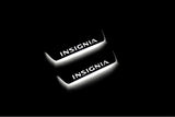 Vauxhall Insignia I 2008+ illuminated entry guards in stainless steel with Insignia logo