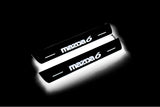 LED door sill plates stainless steel Mazda 6 II 2008+ with Mazda 6 logo