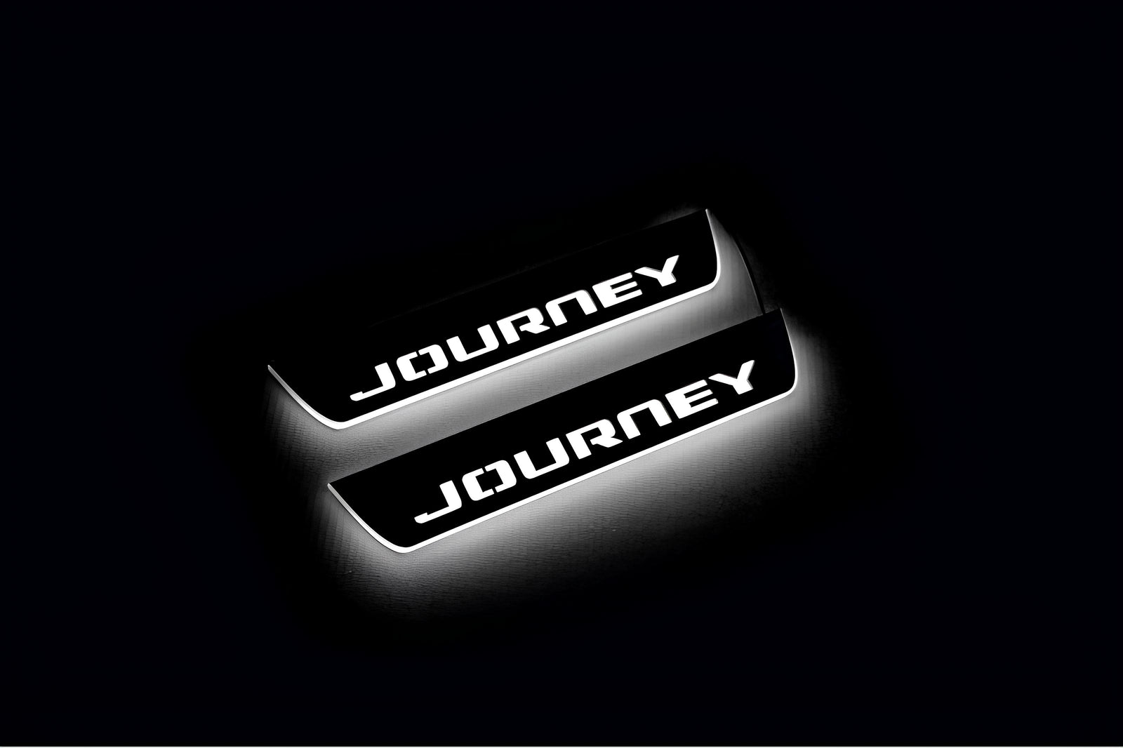 Dodge Journey 2009+ LED door sill plates with Journey logo
