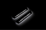 Toyota Prado 250 2023+ stainless steel illuminated entry guards with Land Cruiser logo