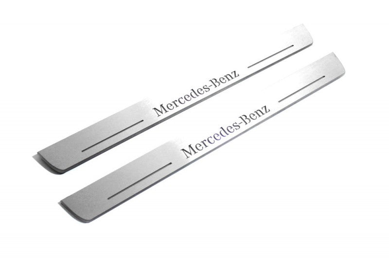 Mercedes-Benz GLE I W166 2015-2019 Stainless Steel LED Door Sills – Mercedes-Benz