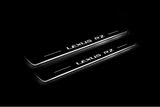 LED door sill plates for Lexus RZ 2022+ with Lexus RZ logo