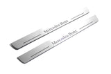 Mercedes CLA-Class II W118 2019+ LED door sill plates with Mercedes-Benz logo