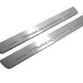 Illuminated LED Door Sill Tread Plates Jeep Grand Cherokee IV 2010-2021 With TrackHawk Logo Jeep Led Door Sills opdesign
