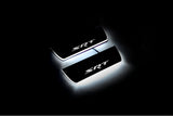 Jeep Grand Cherokee IV WK2 2010+ entry guards in stainless steel with SRT logo