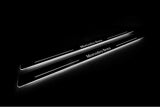 stainless steel LED door sill plates for Mercedes CLK W209 2001+ with Mercedes-Benz logo