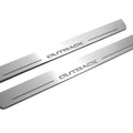 Illuminated LED Door Sill Tread Plates Subaru Outback IV 2009-2014 With Outback Logo Subaru Led Door Sills opdesign