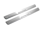 LED door sill plates Subaru Outback IV 2009+ stainless steel with Outback logo