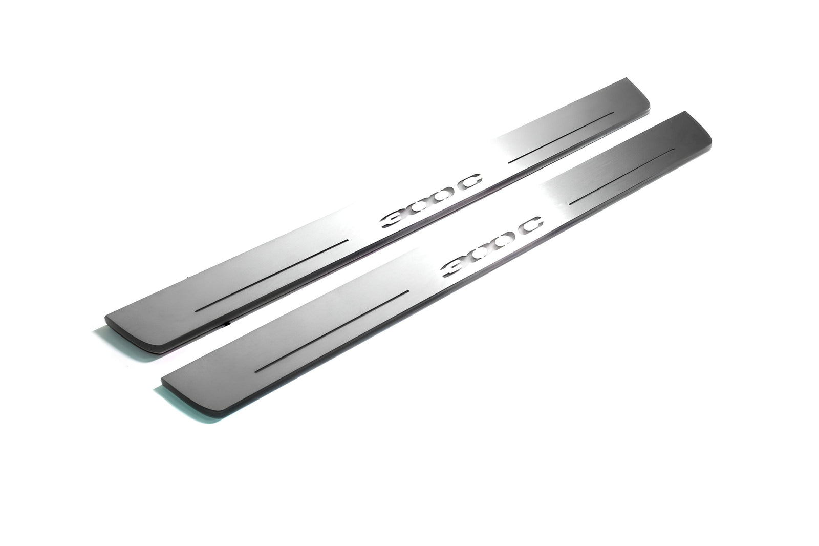 LED door sill plates stainless steel Chrysler 300C II LD 2011+ with 300C logo