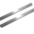 Illuminated LED Door Sill Tread Plates Skoda Rapid 2012+ With Rapid Logo Skoda Led Door Sills opdesign