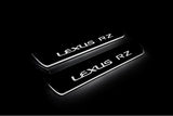 LED door sill plates for Lexus RZ 2022+ stainless steel with Lexus RZ logo