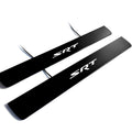 Dodge Durango III 2011+ Illuminated Matte Sill Plates with logo SRT Dodge Led Door Sills PRO opdesign