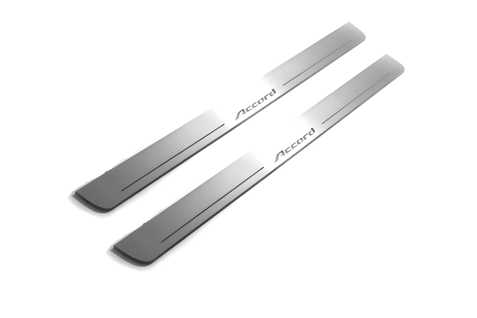 Honda Accord IIX 2008+ door sill plates in stainless steel with Accord logo