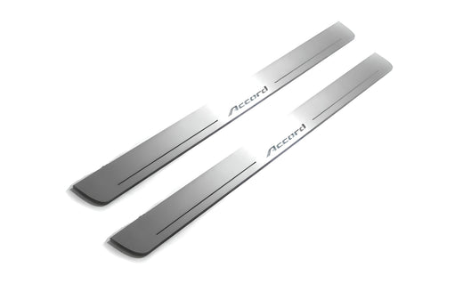 Honda Accord IIX 2008+ Stainless Steel LED Door Sills – Accord Logo