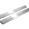 Illuminated LED Door Sill Tread Plates Jeep Grand Cherokee IV 2010-2021 With SRT Logo Jeep Led Door Sills opdesign