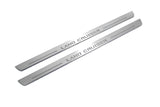 Toyota LC 200 2007+ entry guards in stainless steel with Land Cruiser logo