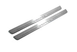 Vauxhall Vectra C 2002+ entry guards in stainless steel with Vectra logo