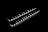 Toyota Rav4 VI XA60 2025-2026 LED door sill plates with Rav4 logo