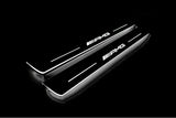 Mercedes G-Class W464 2018+ illuminated entry guards in stainless steel with AMG logo