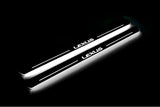 stainless steel LED door sill plates with Lexus LX III 2008+ with Lexus logo