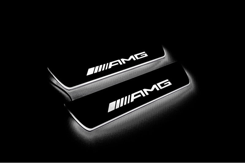 Mercedes-Benz S-Class W222 2013+ Stainless Steel LED Door Sills – AMG