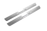 Mercedes CLA-Class II W118 2019+ LED door sill plates in stainless steel with AMG logo