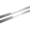 Toyota Corolla XI 2013-2019 LED Door Sills Illuminated Scuff Corolla Logo Stainless Steel Entry Guards Door Sills Decoin
