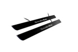 Mercedes C W205 Coupe 2014+ illuminated door sill protectors in stainless steel with Mercedes-Benz logo