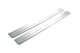 Acura RSX 2002+ LED door sill plates stainless steel with RSX logo