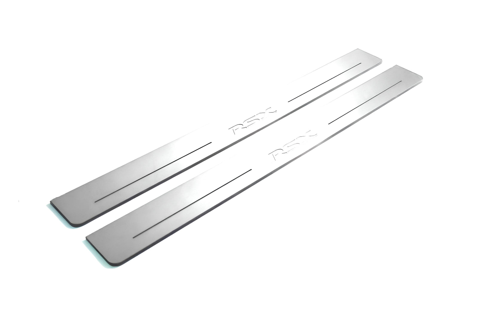 Acura RSX 2002+ LED door sill plates stainless steel with RSX logo
