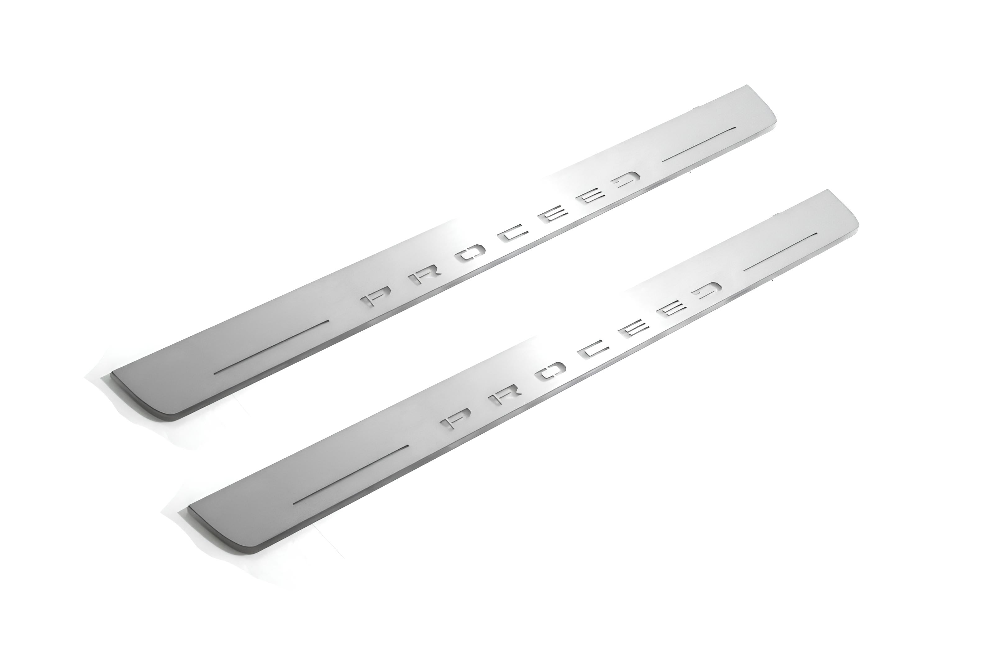 Illuminated LED Door Sill Tread Plates KIA Proceed III 2018-2024 With Proceed Logo KIA Led Door Sills opdesign