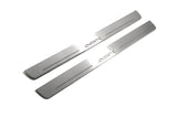 LED door sill plates Mitsubishi ASX I 2010+ in stainless steel with ASX logo