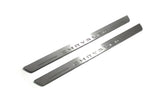 Chrysler 200 II 2015+ door sill plates in stainless steel with Chrysler logo