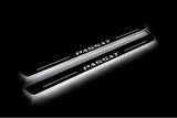 Volkswagen Passat B8 2015+ stainless steel LED door sill plates with Passat logo