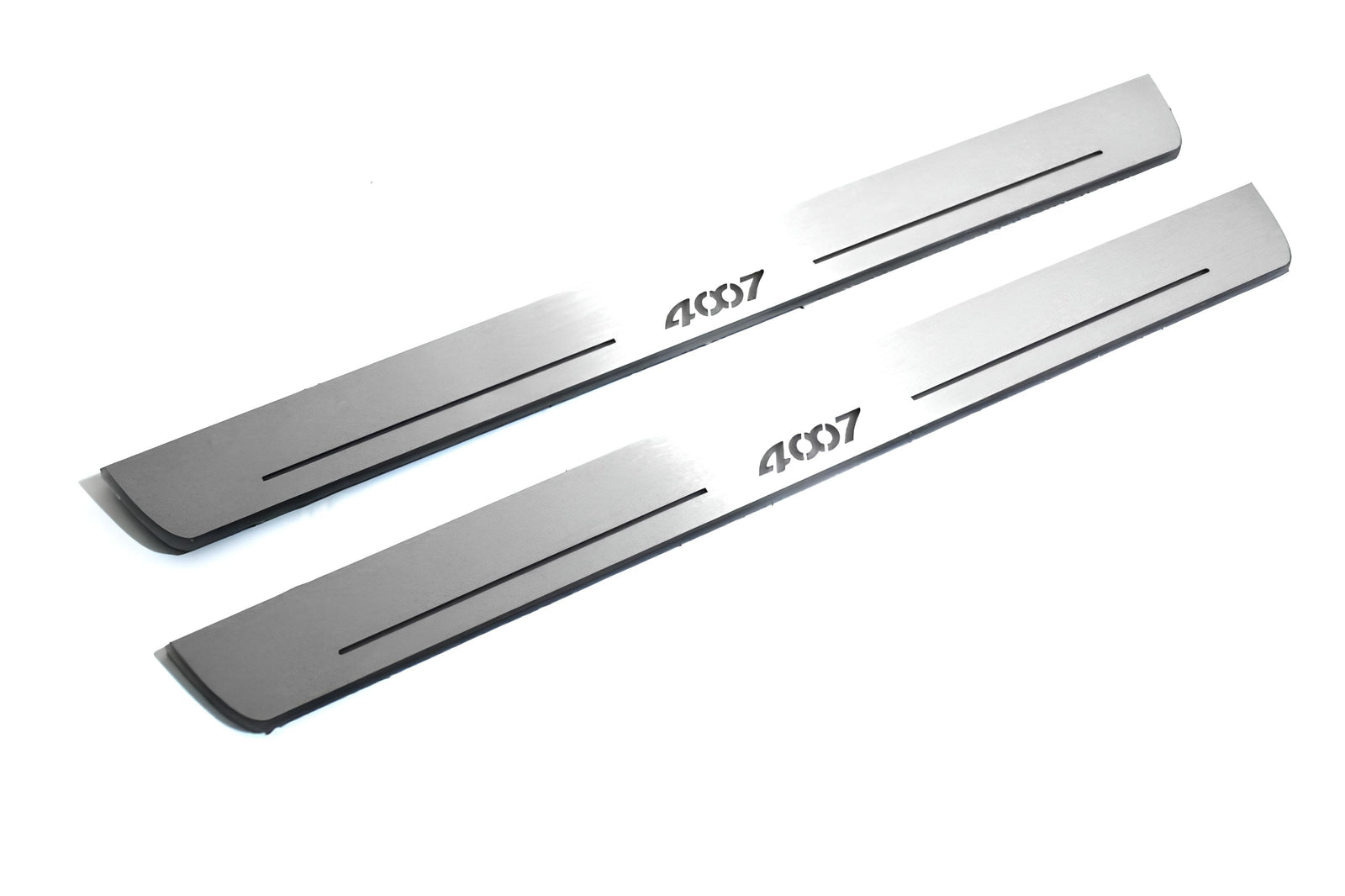 stainless steel LED door sill plates for Peugeot 4007 2007+ with 4007 logo