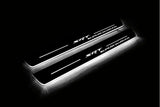 stainless steel LED door sill plates for Dodge Durango III 2011+ with SRT Supercharged logo