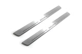 LED door sill plates for Acura MDX II 2006+ stainless steel with Acura logo