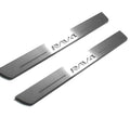 Illuminated LED Door Sill Tread Plates Toyota Rav4 IV 2013-2018 With Rav4 Logo Toyota Led Door Sills opdesign