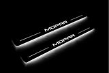 Dodge Durango III 2011+ LED door sill plates with MOPAR logo