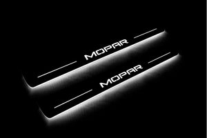 Dodge Durango III 2011+ LED Door Sills Illuminated Scuff MOPAR Logo (Type 2) Stainless Steel Entry Guards Door Sills Decoin