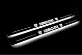 Chevrolet Camaro V E37 2009+ stainless steel LED door sill plates with BumbleBee logo
